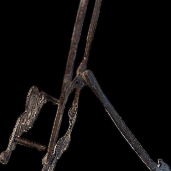 Antique Ornate Metal Display Easel - Picture 5 of 5